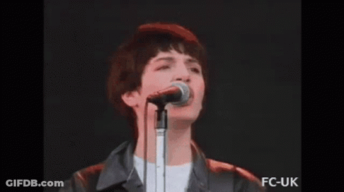 Man In Green Shirt Playing Guitar With Band GIF