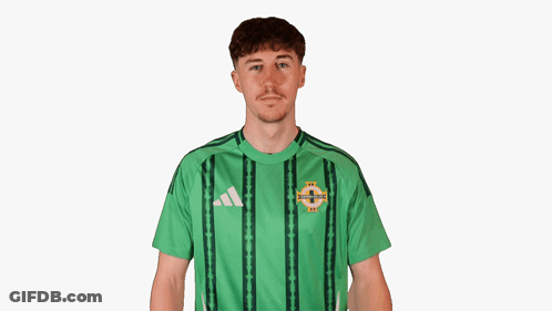 Man In Green Shirt Saying Ireland GIF