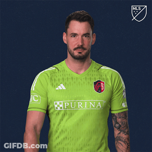 Man In Green Shirt Saying Purina GIF