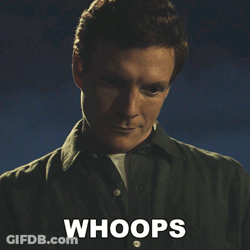 Man In Green Shirt Saying Whoops GIF