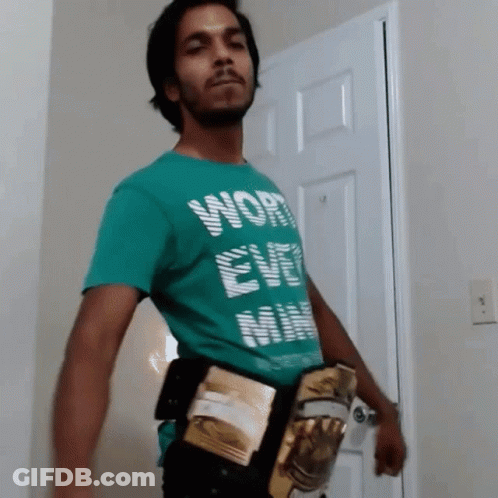 Man In Green Shirt Saying Work Every Minute GIF