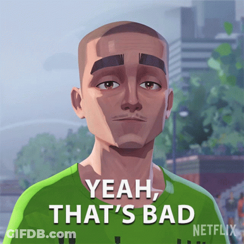Man In Green Shirt Saying Yeah That's Bad GIF