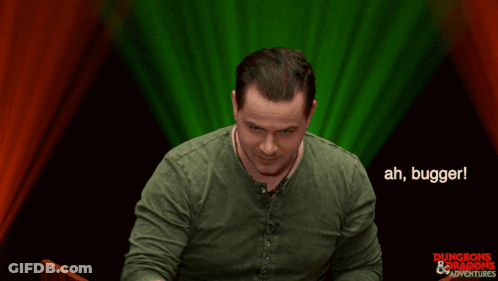 Man In Green Shirt Says Ah Bugger GIF