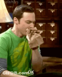 Man In Green Shirt Smoking Cigarette Ok GIF