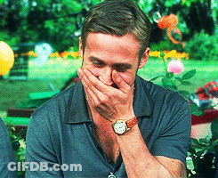 Man In Green Shirt With Eyes Closed And Mouth Open GIF