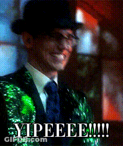 Man In Green Suit And Top Hat Yipeeee GIF