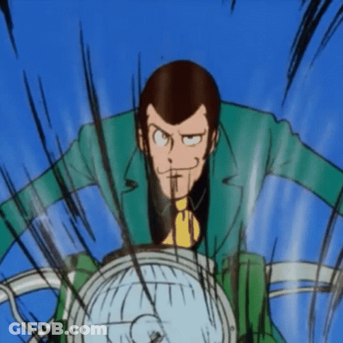 Man In Green Suit And Yellow Tie Riding Motorcycle GIF