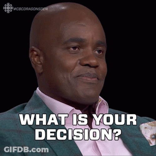Man In Green Suit Asking What Is Your Decision GIF