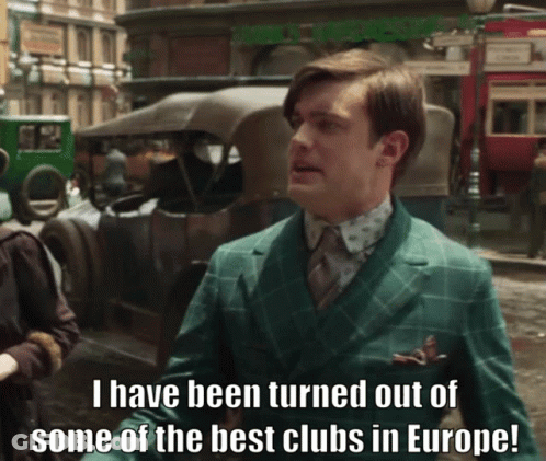 Man In Green Suit Turned Out Of Best Clubs In Europe GIF