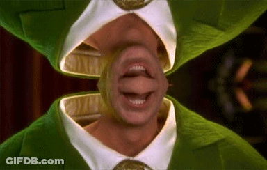 Man In Green Suit White Shirt Mouth Open GIF