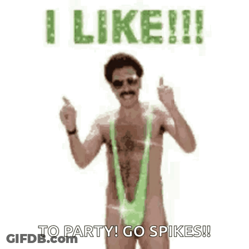 Man In Green Swimsuit Saying I Like To Party GIF