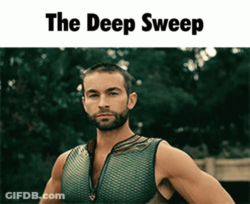 Man In Green Tank Top The Deep Sweep GIF