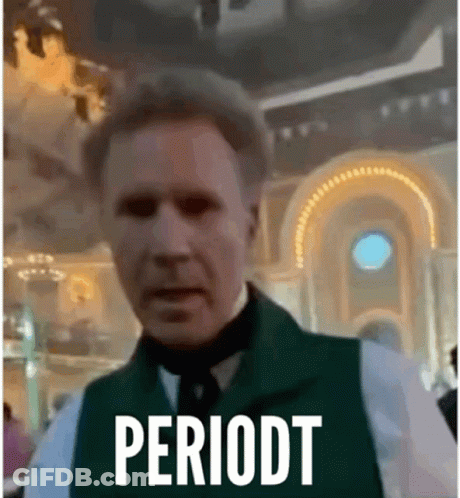 Man In Green Vest And Hat Says Periodt GIF