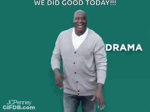 Man In Grey Cardigan Dancing We Did Good Today GIF