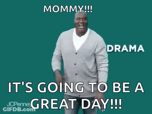 Man In Grey Cardigan Saying Mommy Anxiety Great Day GIF