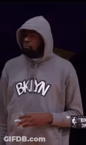 Man In Grey Hoodie Saying Bklyn GIF