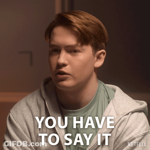 Man In Grey Hoodie Saying Say It GIF