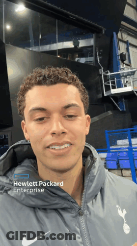 Man In Grey Jacket Hewlett Packard Enterprise GIF