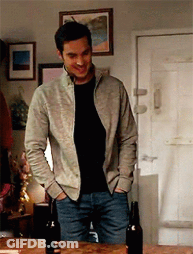 Man In Grey Jacket With Two Beers GIF