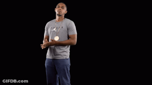 Man In Grey Shirt Says Knock It Off GIF