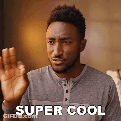 Man In Grey Shirt Says Super Cool GIF