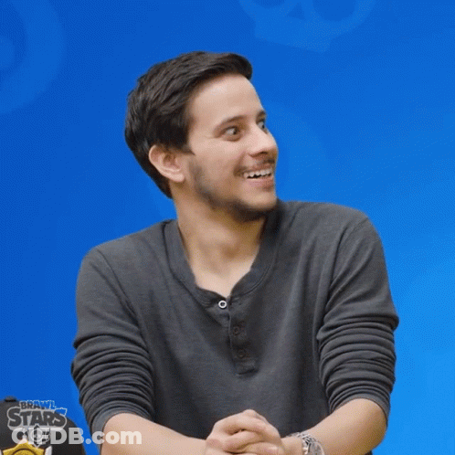Man In Grey Shirt Smiling Brawl Stars GIF