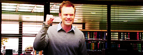 Man In Grey Sweater Fist Pump GIF