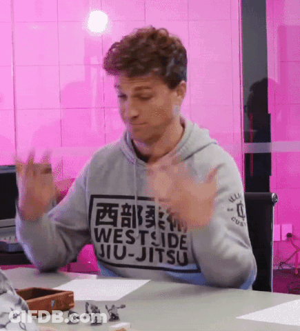 Man In Grey Westside Jiu-Jitsu Hoodie GIF