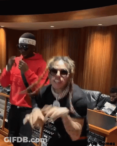 Man In Gucci Headband Dancing GIF