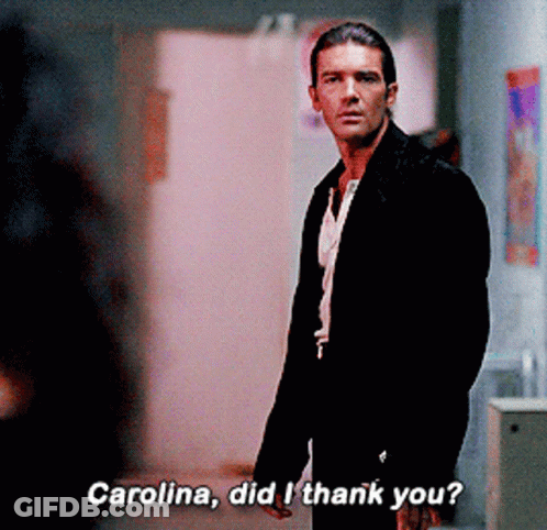 Man In Hallway Carolina Did I Thank You GIF