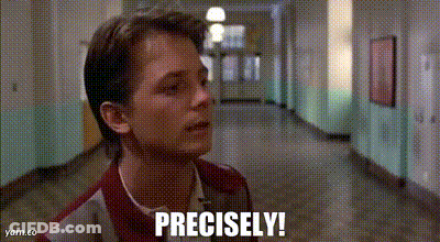Man In Hallway Saying Precisely GIF