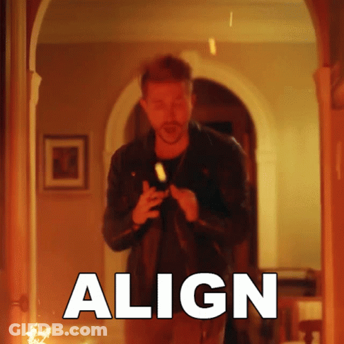 Man In Hallway With Align GIF