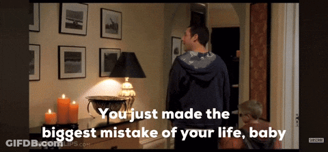 Man In Hallway You Just Made The Biggest Mistake Of Your Life Baby GIF