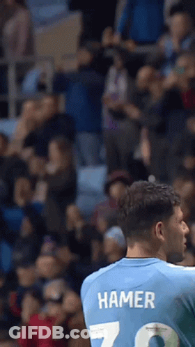 Man In Hamer Number 7 Jersey In Front Of Crowd GIF