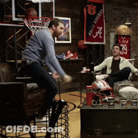 Man In Hard Hat And Blue Jacket Making Funny Face GIF