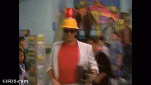 Man In Hard Hat And Sunglasses Dancing GIF