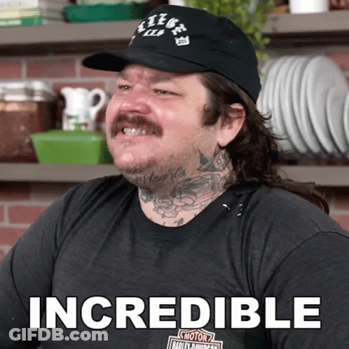 Man In Harley Davidson Hat And Shirt GIF