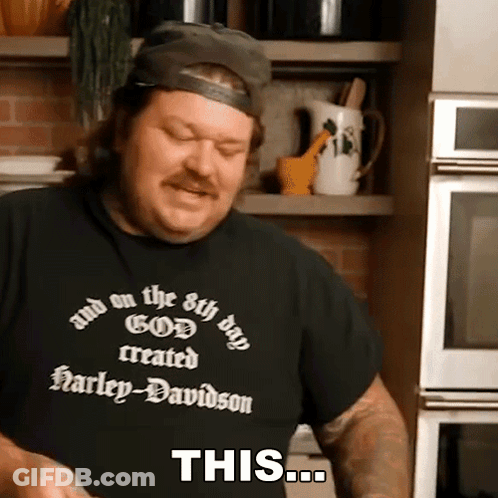 Man In Harley Davidson Shirt Says This GIF