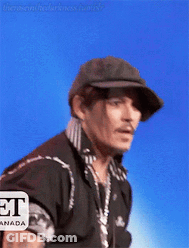 Man In Hat And Black Shirt Saying Et GIF
