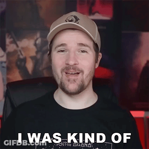 Man In Hat And Black Shirt Saying Flabbergasted GIF