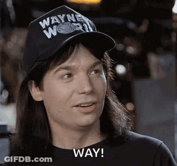 Man In Hat And Black Shirt Saying Way GIF