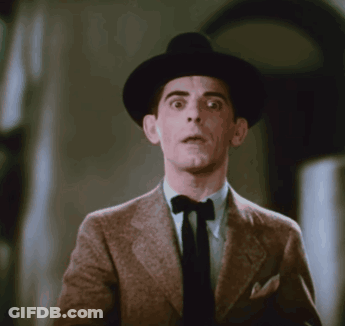 Man In Hat And Bow Tie Surprised GIF