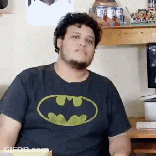 Man In Hat And Cafe Shirt GIF