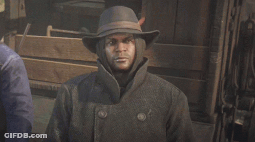 Man In Hat And Coat With Hood GIF