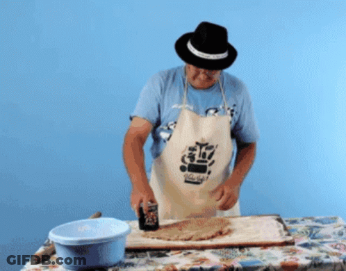 Man In Hat And Coca Cola Apron GIF