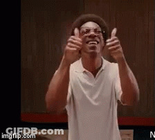 Man In Hat And Glasses Giving Thumbs Up GIF