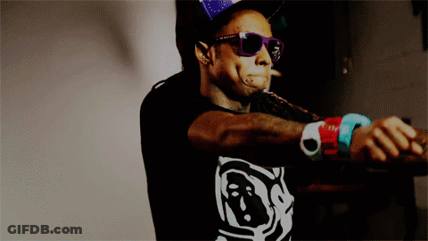 Man In Hat And Glasses Smiling Weezy Baby GIF