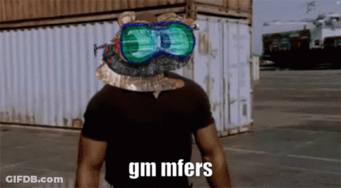 Man In Hat And Goggles With GM Mfers GIF