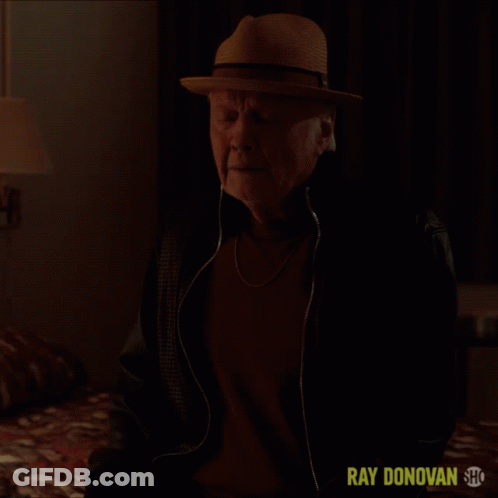 Man In Hat And Headphones In Ray Donovan Show GIF