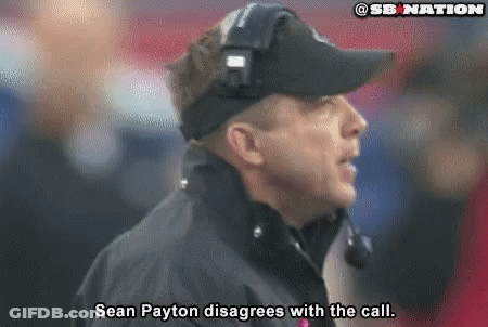 Man In Hat And Headphones Saying Sean Payton Disagrees GIF